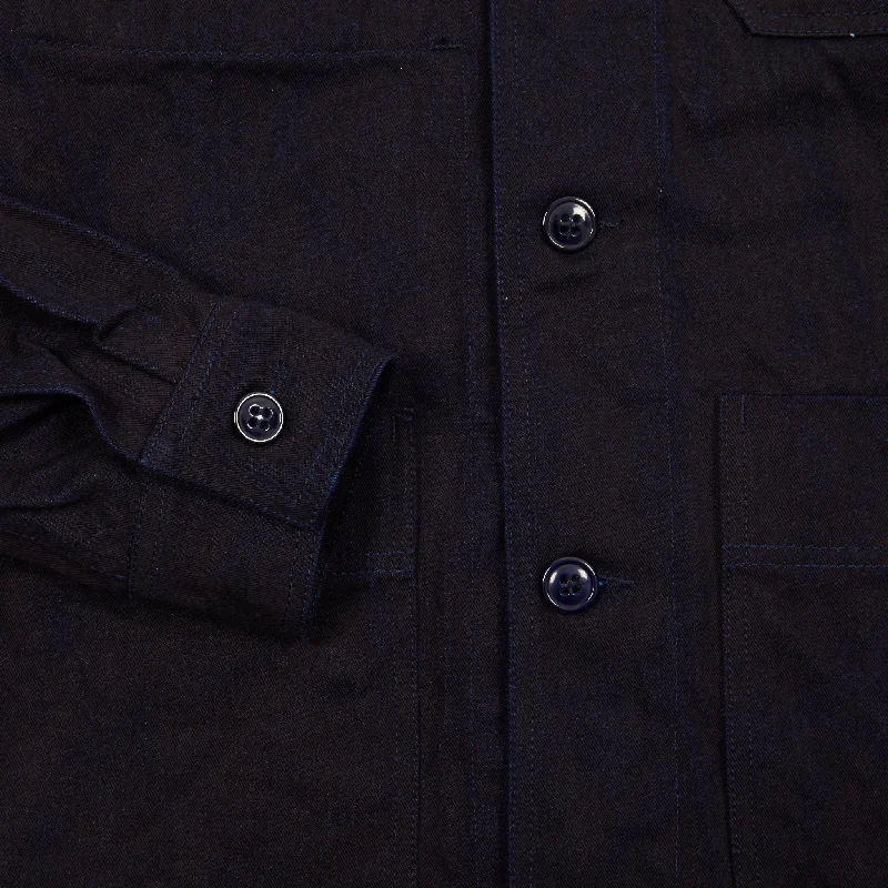 Arpenteur ADN Jacket Hand Dyed in Dark Woad Blue