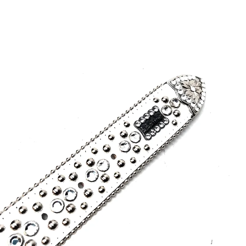 b.b. Simon 'White Magic' Studded Crystal Belt