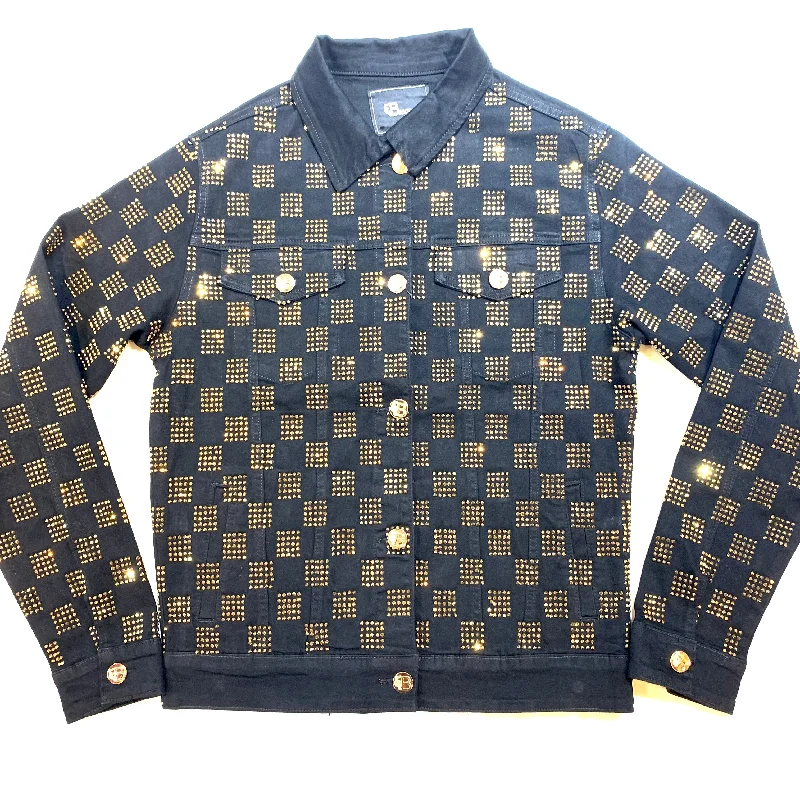 Barocco Black Gold Full Crystal Jacket