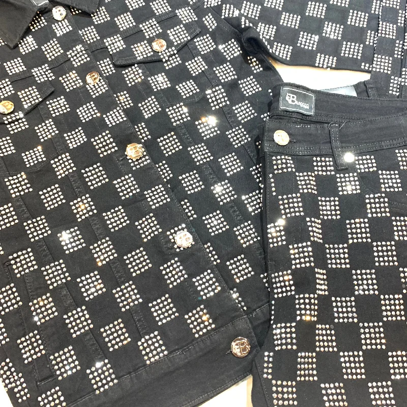 Barocco Black Silver Full Crystal Jacket