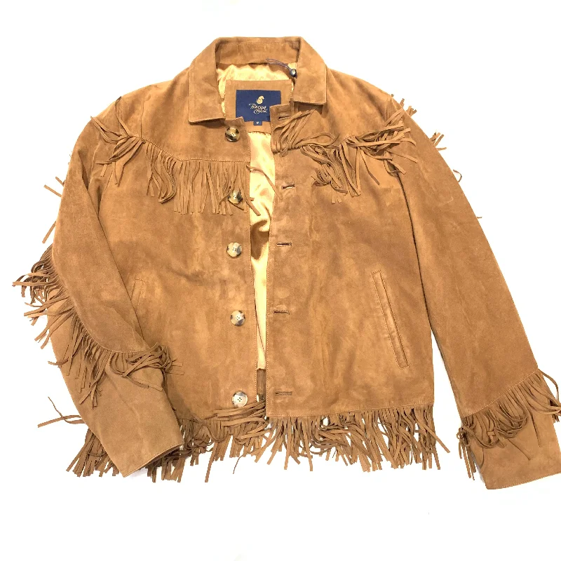 Barya NewYork Men's Suede Fringe Tassel Western Jacket