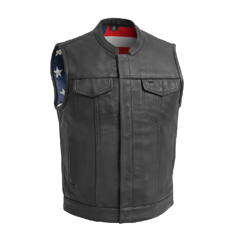 Born Free Black Stitching Vest