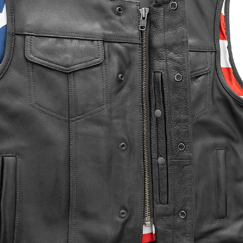 Born Free Black Stitching Vest