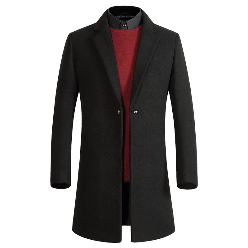 British Gentlemen Thick Wool Coat