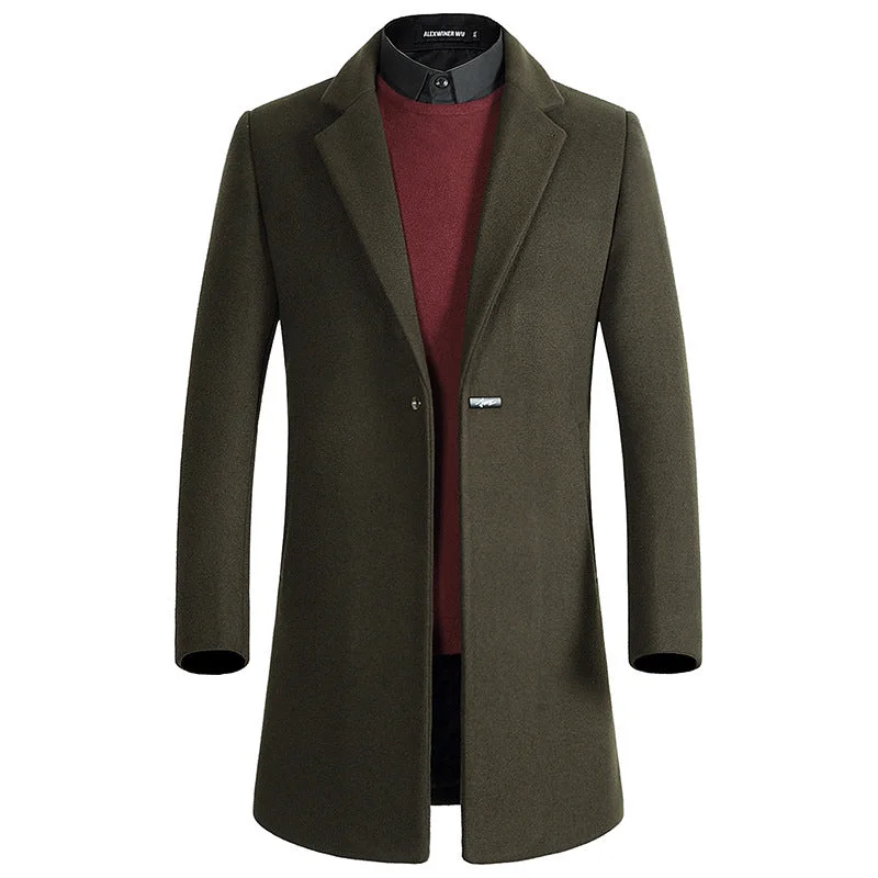 British Gentlemen Thick Wool Coat