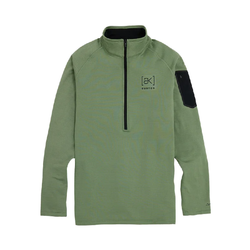 Burton AK Helium Mens Power Grid Half Zip Fleece 2023