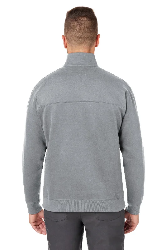 Columbia Mens Hart Mountain Long Sleeve 1/4 Zip Sweater - Heather Charcoal Grey