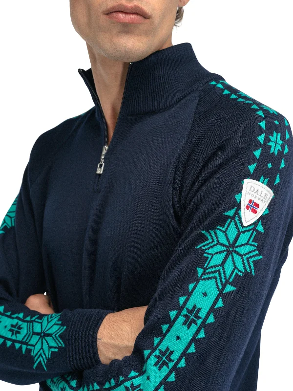 Dale of Norway - Geilo Men's Sweater - Marine peacock