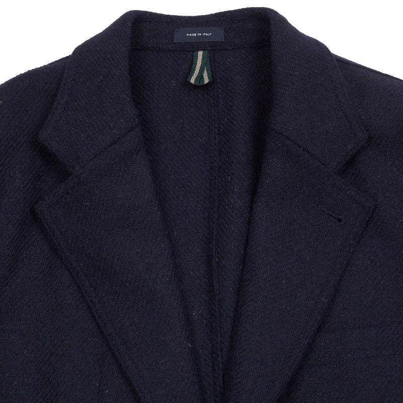 Drake's Harris Tweed Games Blazer in Navy