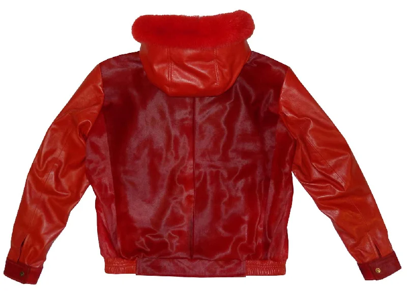 G-Gator - 2054 Hooded Pony Hair/Lambskin Hooded Jacket