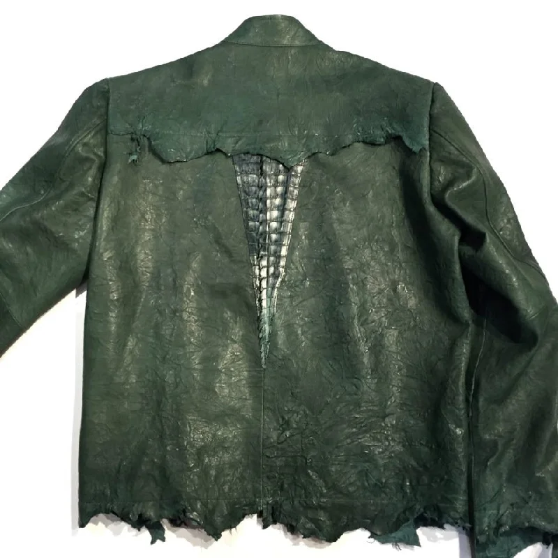 G-Gator Alligator/Lambskin Rough Cut Leather Jacket