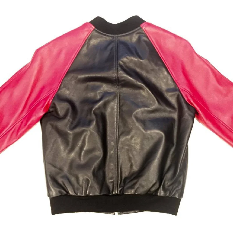 G-Gator Black/Red Lambskin Varsity Jacket