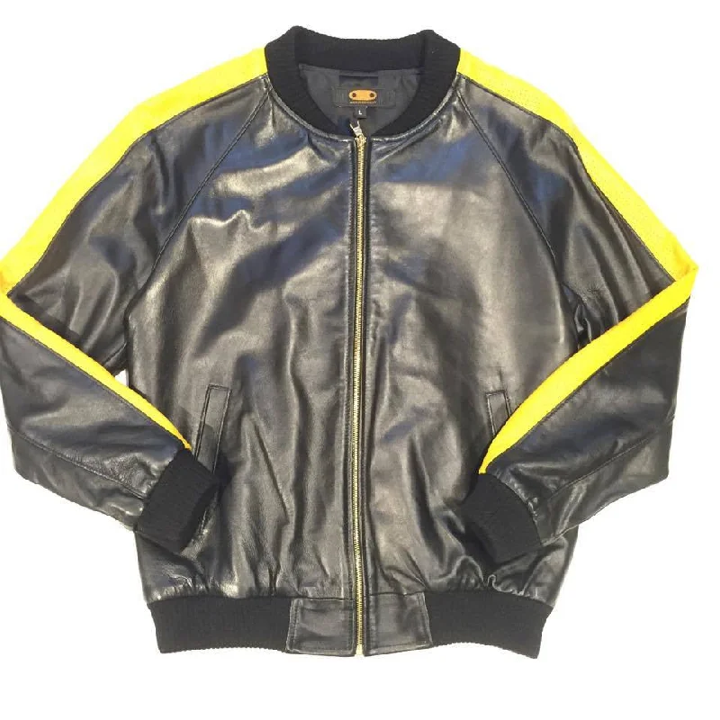 G-Gator Lambskin Varsity Perforated Yellow Jacket