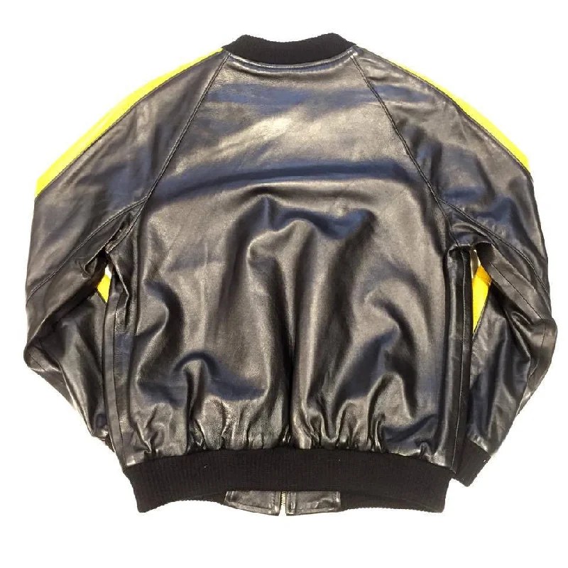 G-Gator Lambskin Varsity Perforated Yellow Jacket