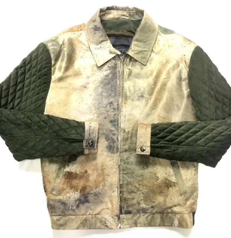 G-Gator Quilted Pony Hair Bomber Jacket