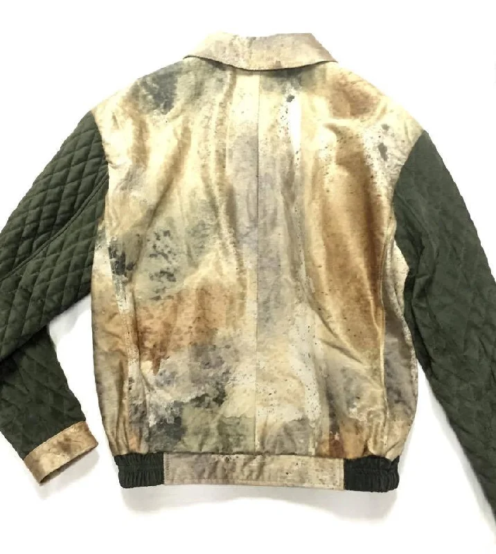 G-Gator Quilted Pony Hair Bomber Jacket