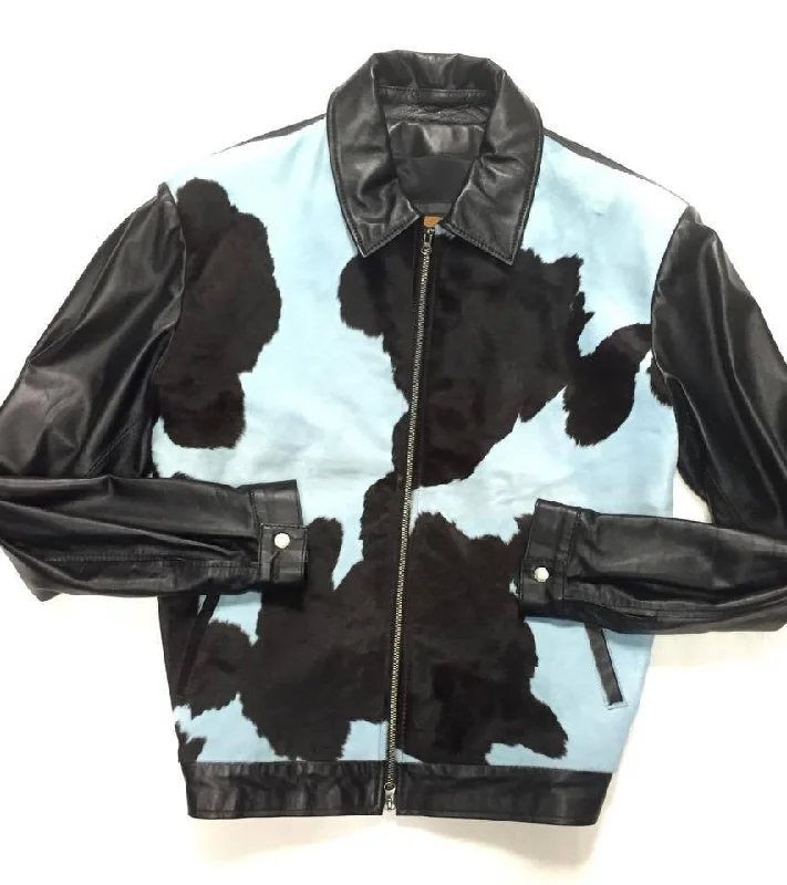 G-Gator Quilted Pony Hair Bomber Jacket