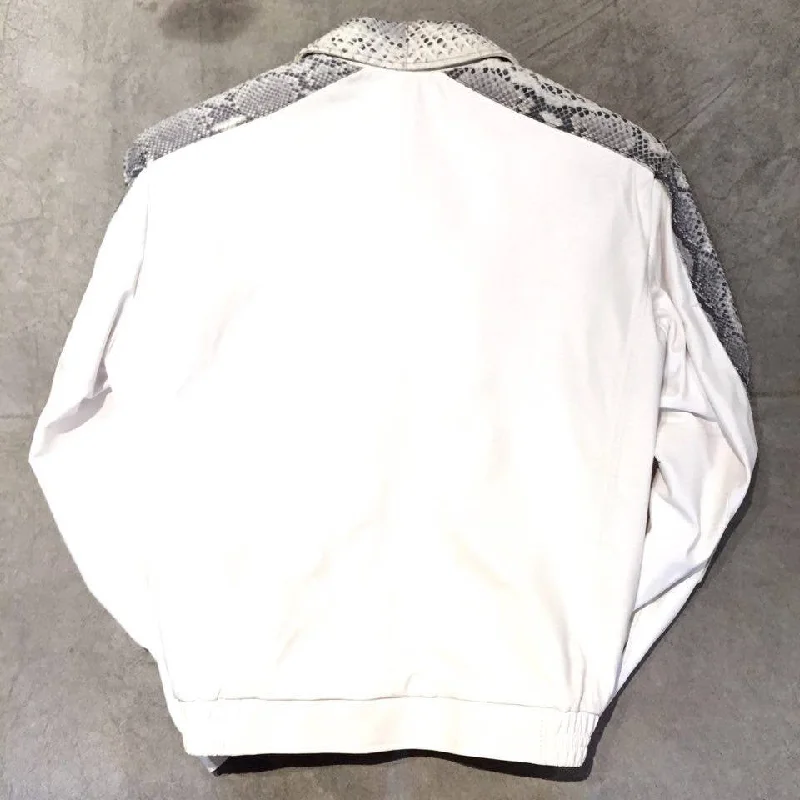 G-Gator White Python/Lambskin Blouson Jacket