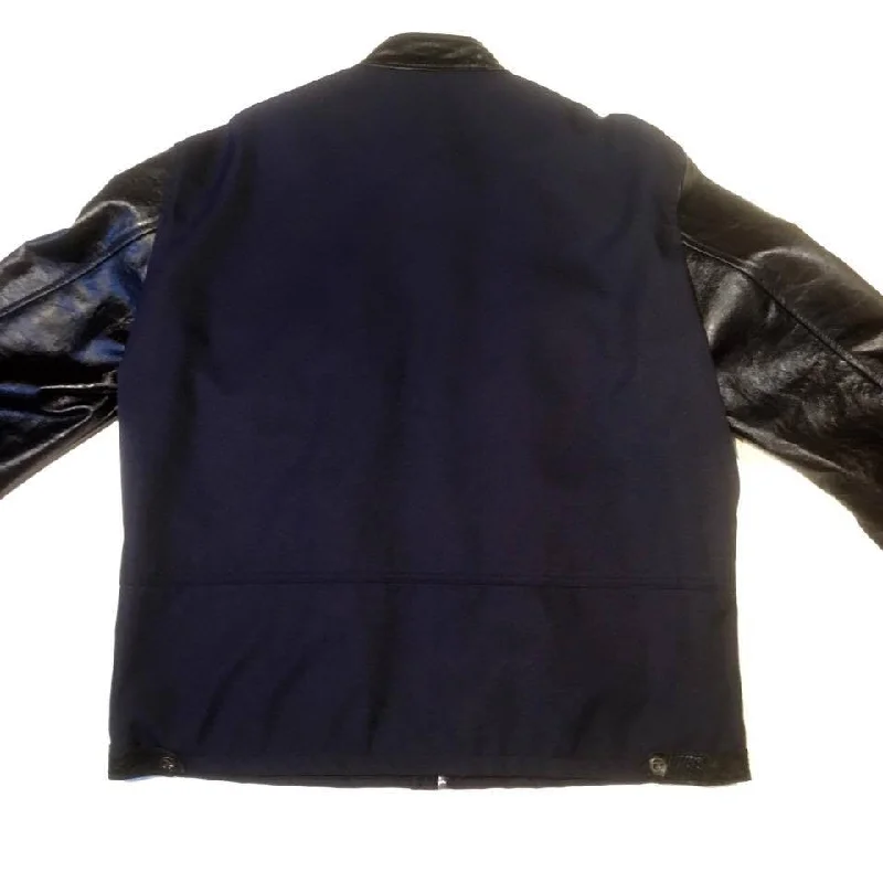 G-Gator Zipper Lambskin & Mesh Leather Jacket