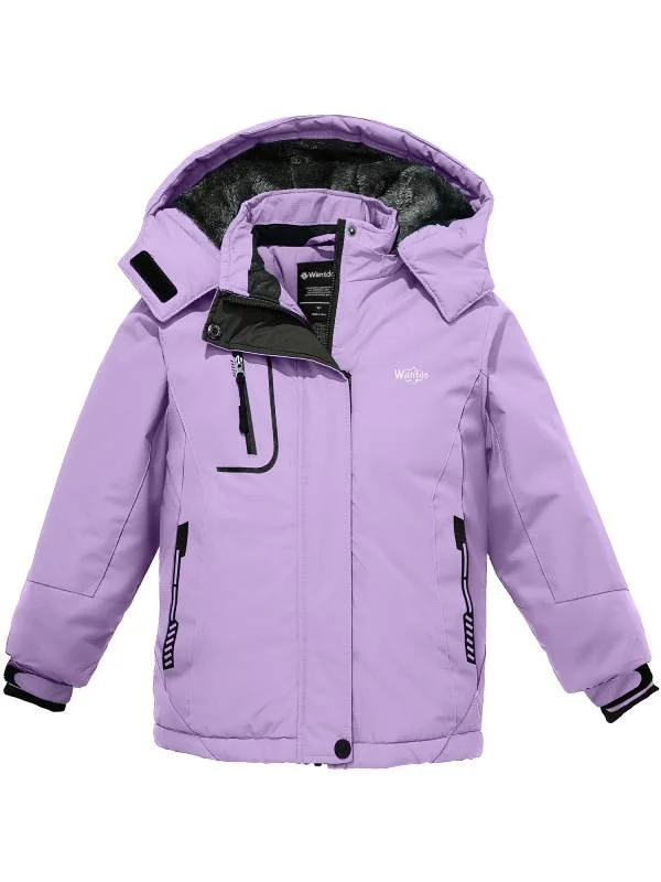 Girls' Waterproof Ski Jacket Insulated Snowboarding Jackets Winter Snow Coat