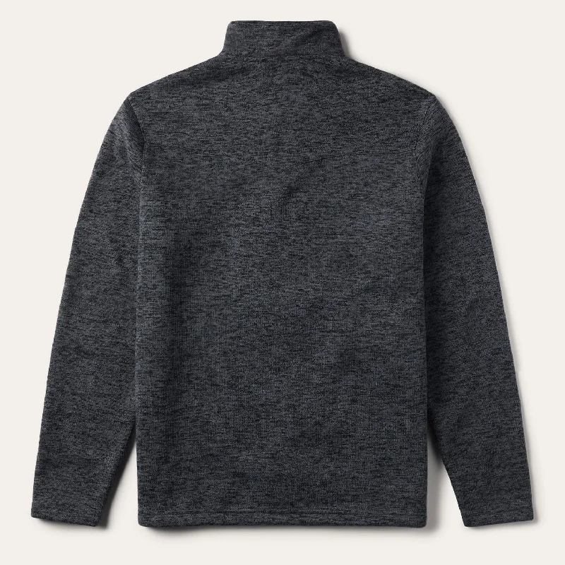 Grey Bonded Knit Sweater