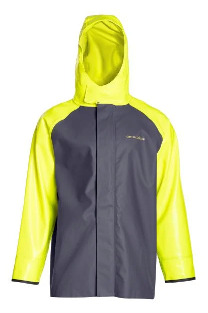 Grundens Men's Hauler Hi-Vis Waterproof Hooded Jacket