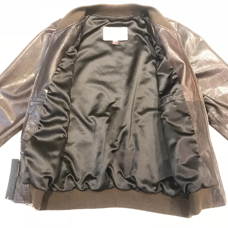 Kashani Dark Brown Natural Python Bomber Jacket