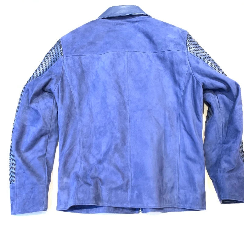 Kashani Men's Two Tone Blue Double Pocket Jacket