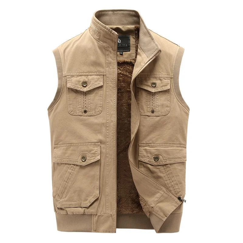 Men's 100% Cotton Vest With Velvet