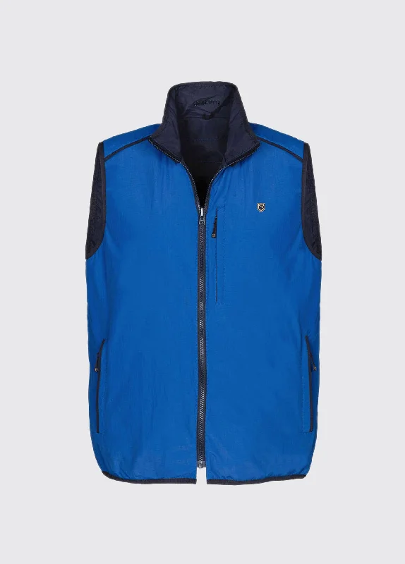 Killashee Reversible Lightweight Gilet - Cobalt