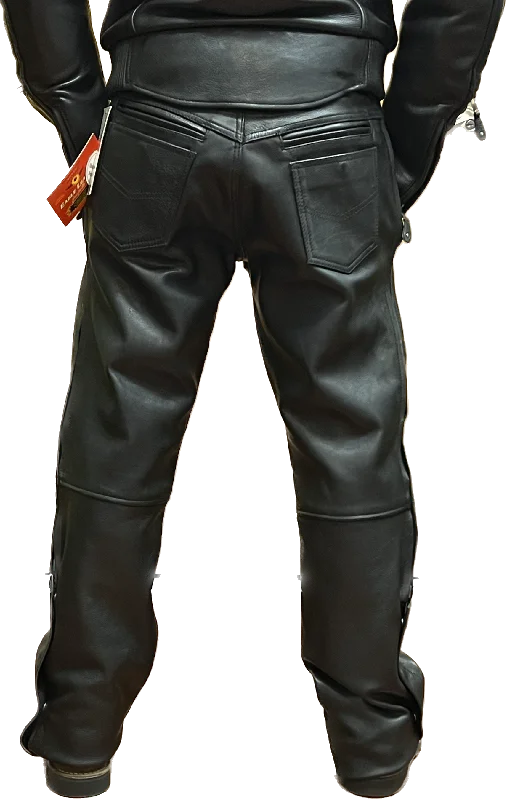 Mens Slasher Leather Overpants