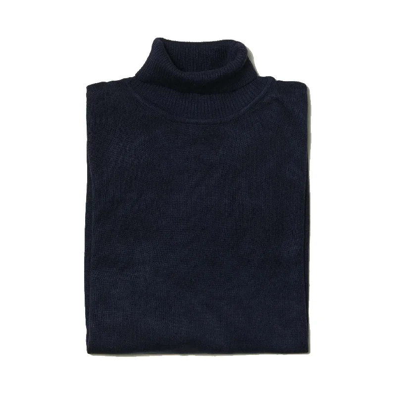 Men's Turtleneck Sweater color Navy