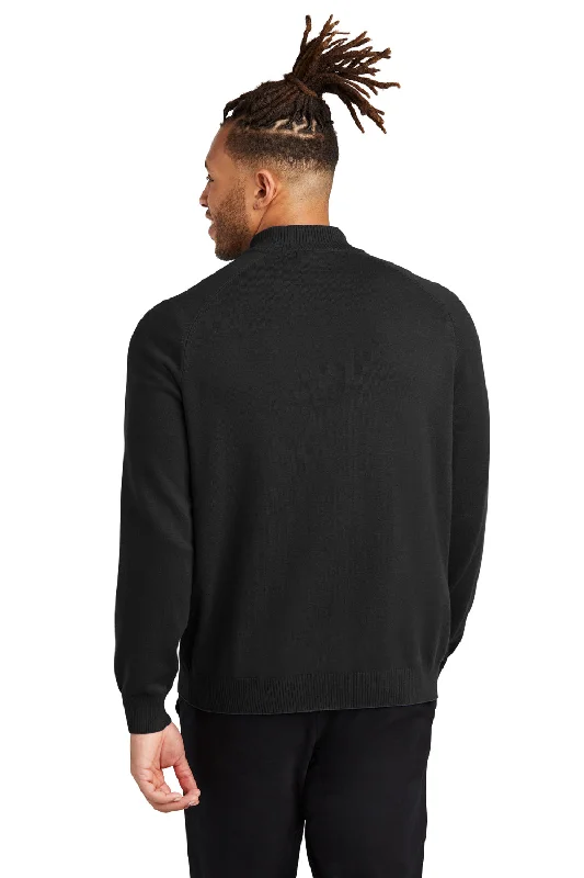 Mercer+Mettle Mens 1/4 Zip Sweater - Deep Black