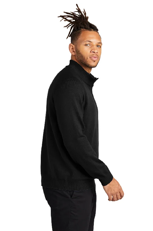 Mercer+Mettle Mens 1/4 Zip Sweater - Deep Black