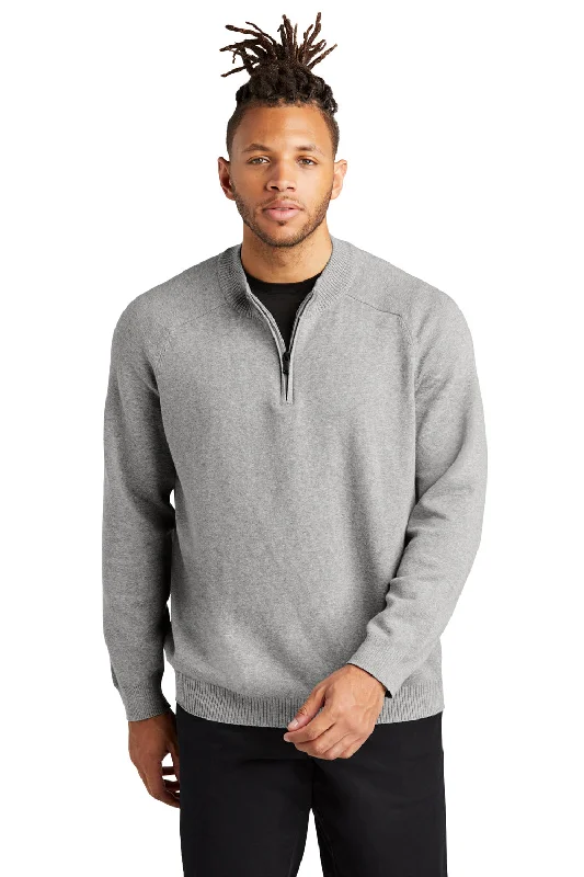 Mercer+Mettle Mens 1/4 Zip Sweater - Heather Gusty Grey