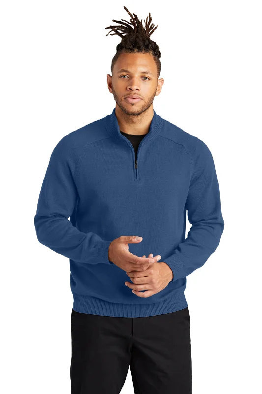 Mercer+Mettle Mens 1/4 Zip Sweater - Insignia Blue