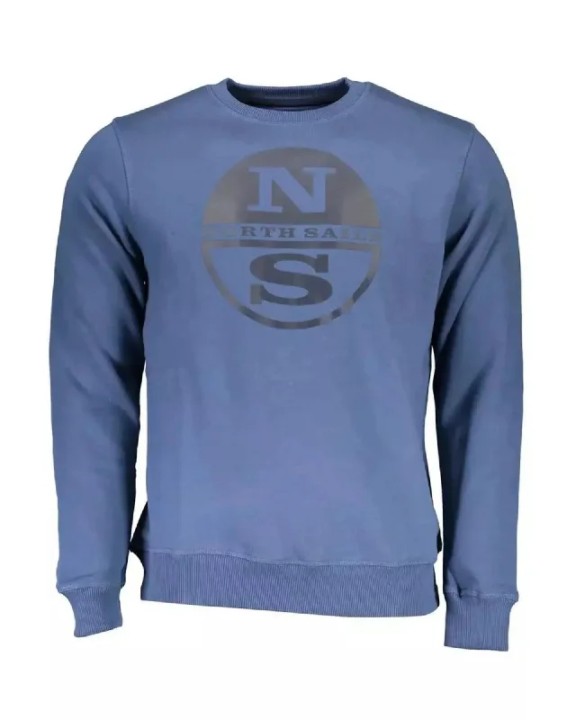 North Sails Men's Blue Cotton Sweater - L