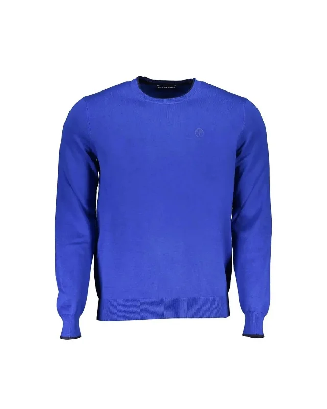 North Sails Men's Blue Cotton Sweater - L