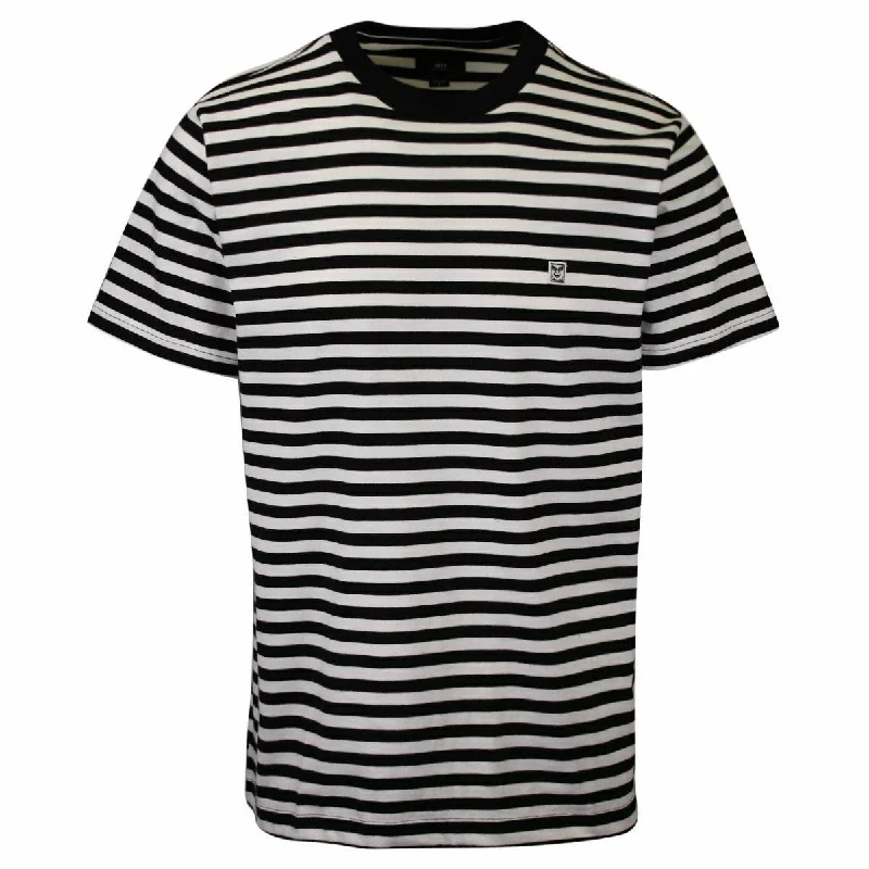 OBEY Men's Black 89 Icon II Striped S/S T-Shirt (S01B)