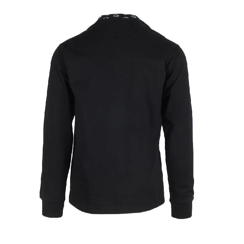 Obey Men's Black Jacobson Jacquard L/S Crew Neck Sweater (S09)