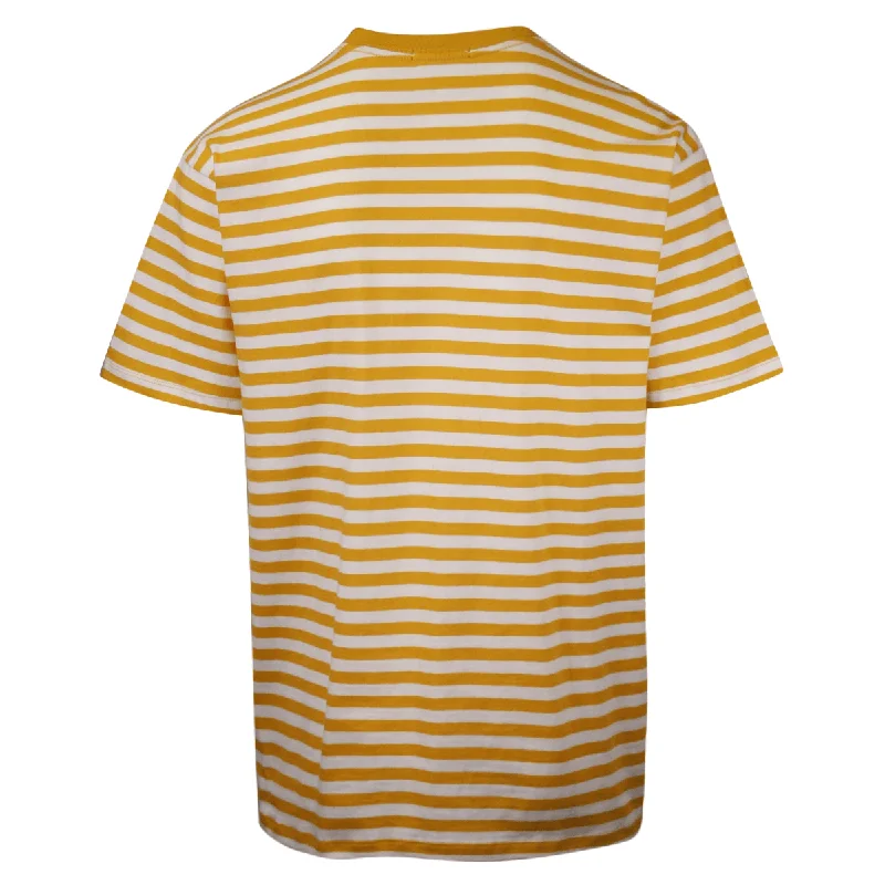 OBEY Men's Energy Yellow Novel Striped S/S T-Shirt (S10)