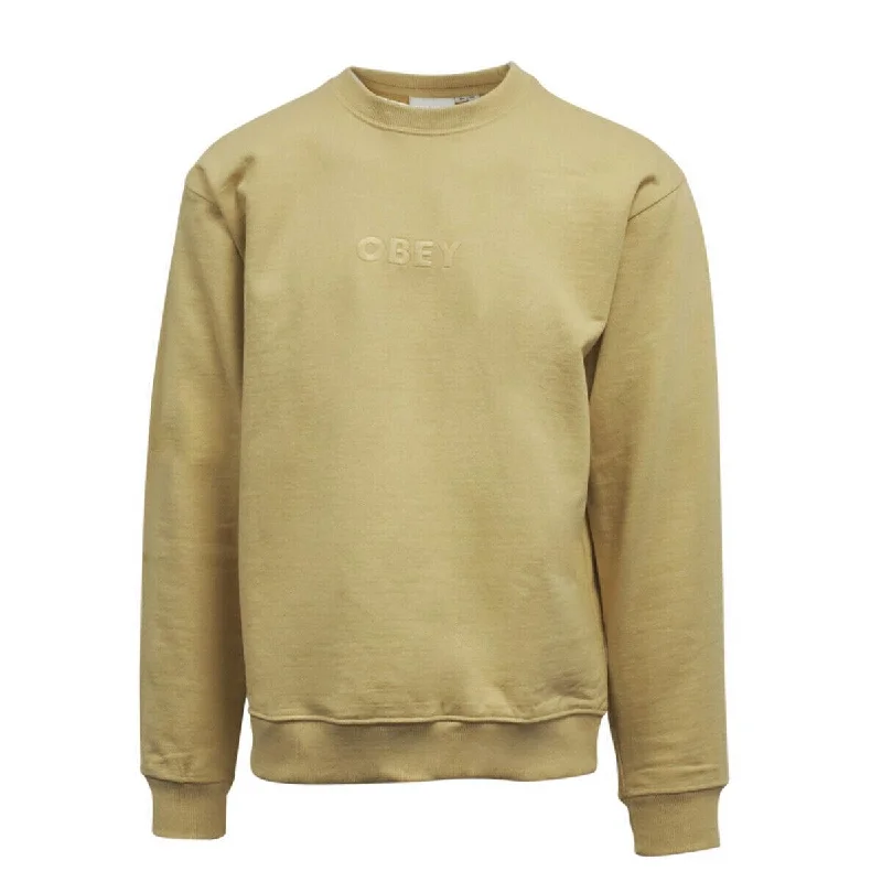 Obey Men's Golden Harvest Bold Ideals Crew Neck L/S Sweater