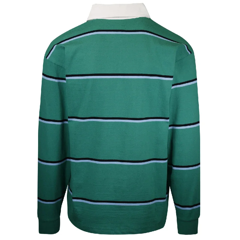 OBEY Men's Horizontal Stripe Button L/S Polo Shirt (S04)