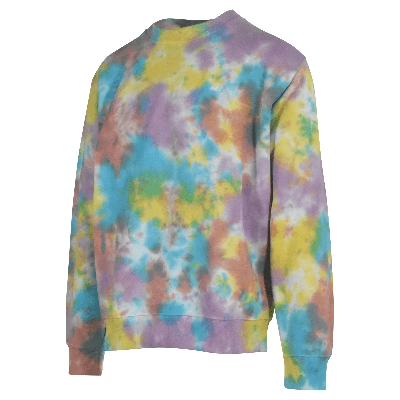 OBEY Men's Sweatshirt Aqua Multi Mini Bold Tie Dye Crew Neck (126)