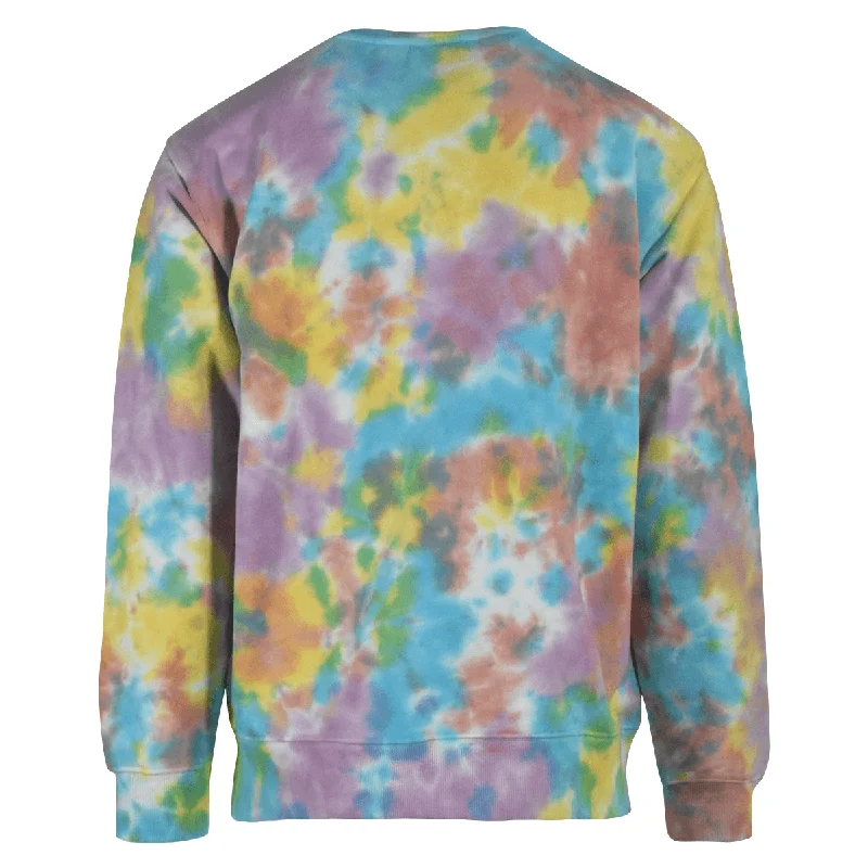 OBEY Men's Sweatshirt Aqua Multi Mini Bold Tie Dye Crew Neck (126)