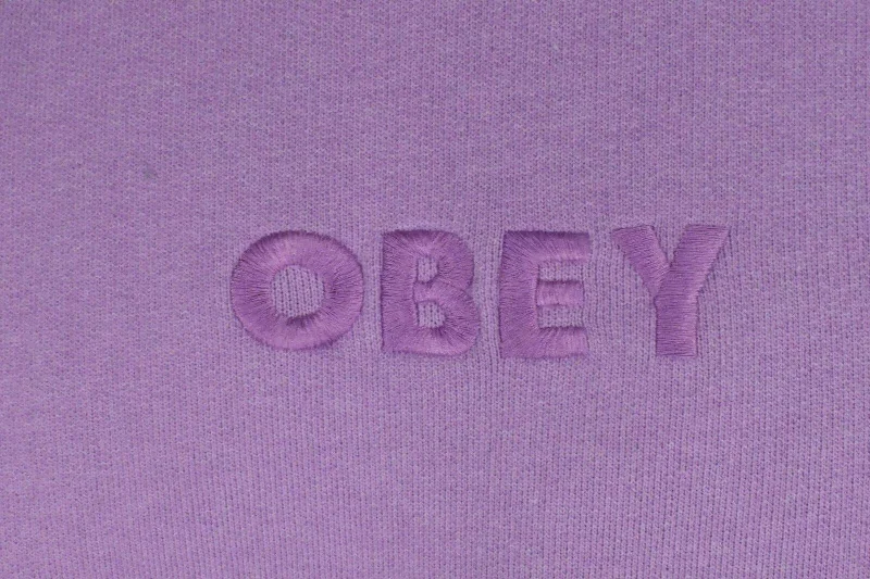 OBEY Men's Sweatshirt Orchid Bold Ideals Crew Neck Long Sleeve (122)