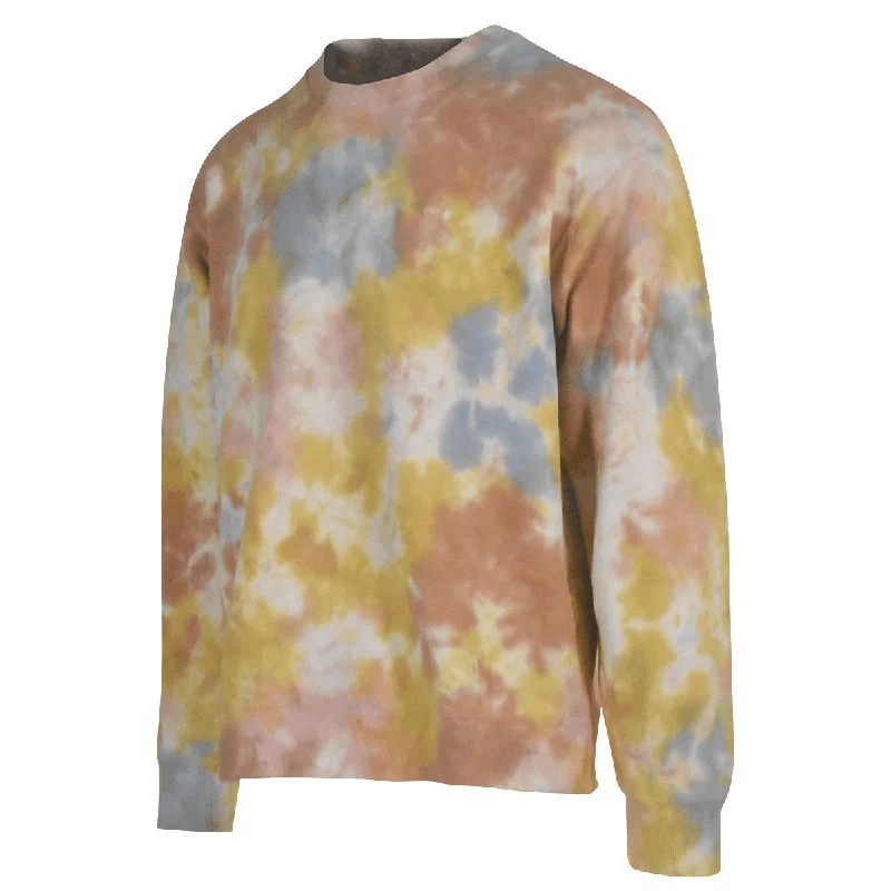 OBEY Men's Sweatshirt Toffee Multi Mini Bold Tie Dye Crew Neck (125)