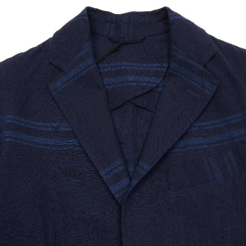 Original Madras Summer Jacket in Blue / Navy Stripe No.39