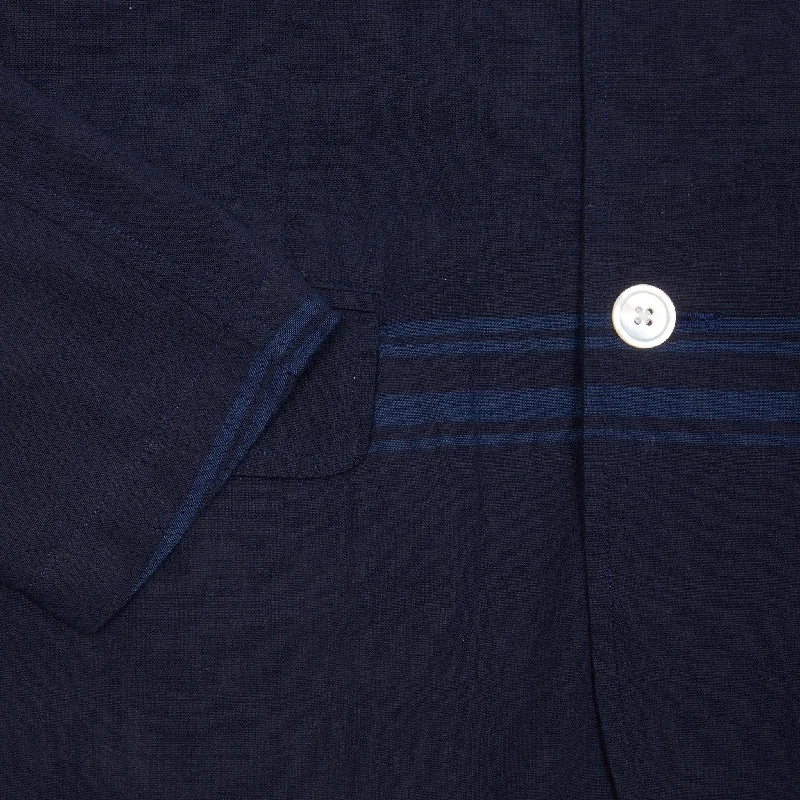 Original Madras Summer Jacket in Blue / Navy Stripe No.39