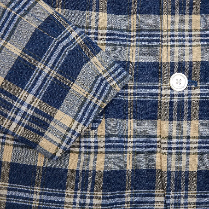 Original Madras Summer Jacket in Blue / Sand Check No.39